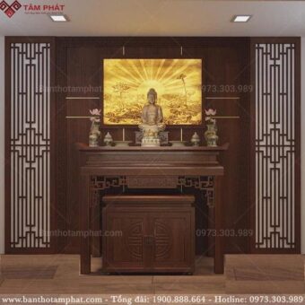 Mẫu phòng thờ Phật đẹp BT-1245