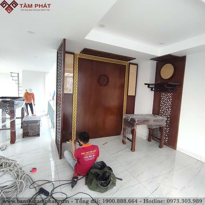 Phòng thờ đẹp Tâm Phát mẫu BT-1266