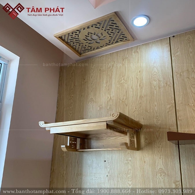 Bàn thờ treo tường có ngăn kéo TT1262