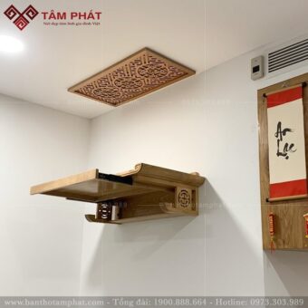 Bàn thờ treo tường có ngăn kéo tiện lợi TT1262