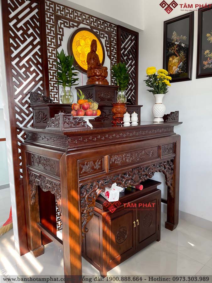 Mẫu bàn thờ 2 tầng đẹp BT-1268 Tâm Phát