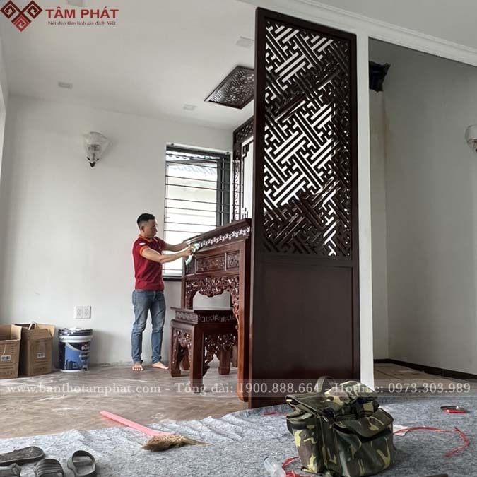 Mẫu bàn thờ 2 tầng đẹp BT-1268 Tâm Phát