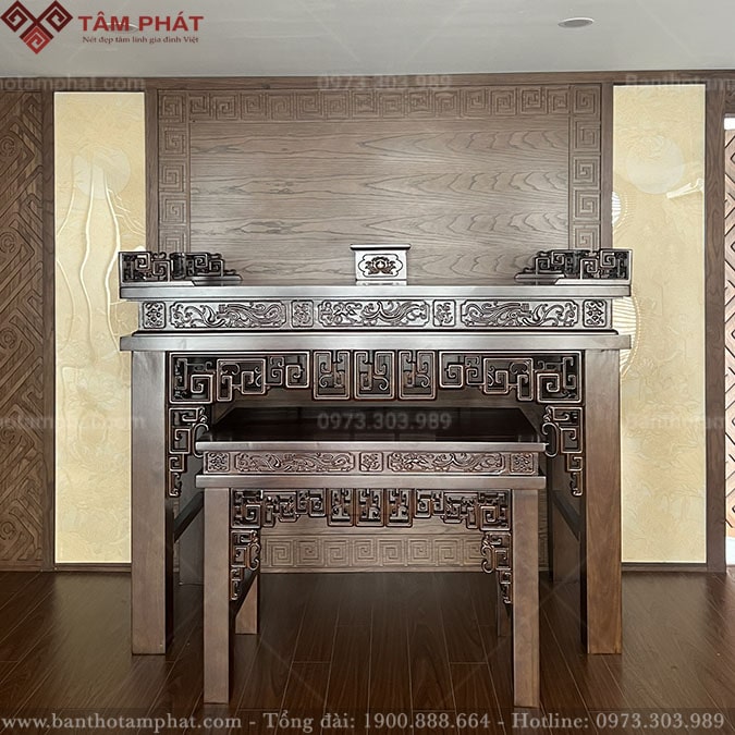 Mẫu phòng thờ đẹp cổ điển BT-1255 Tâm Phát