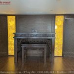 Tranh trúc chỉ mang lại sự sang trọng cho không gian thờ