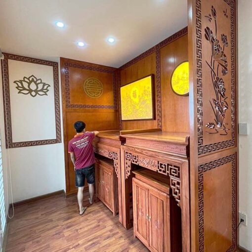 Phòng thờ Phật và gia tiên mẫu BT-1259