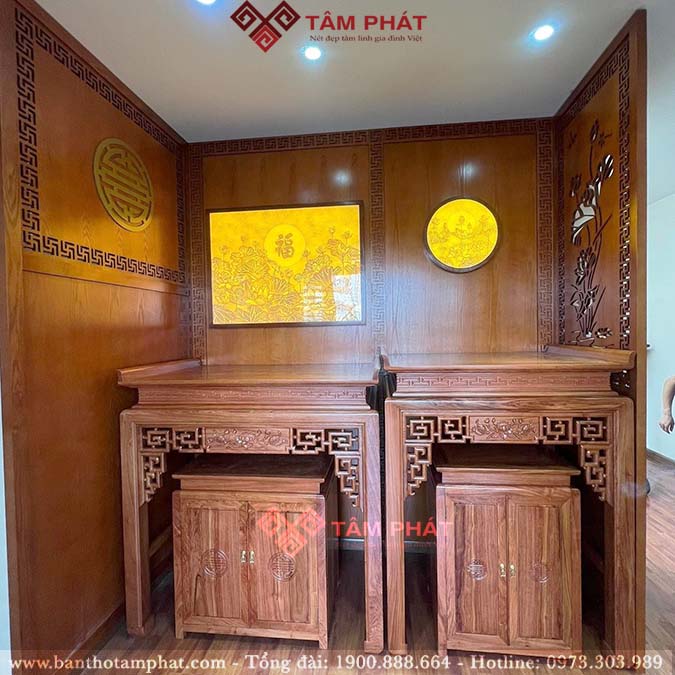 Phòng thờ Phật và gia tiên mẫu BT-1259 Tâm Phát