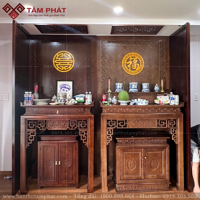 Bàn thờ hiện đại Tâm Phát chất lượng siêu bền, tính thẩm mỹ cao