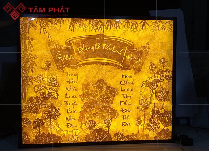 Kích thước tranh thờ