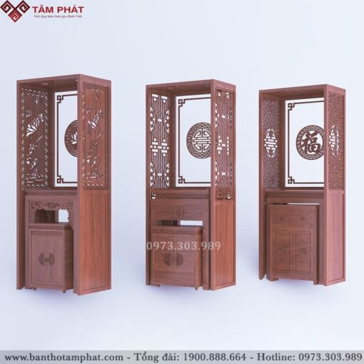 Bàn thờ chung cư có vách ngăn BT-1272