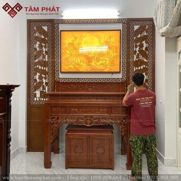 Mẫu bàn thờ gỗ Tâm Phát BT-1295