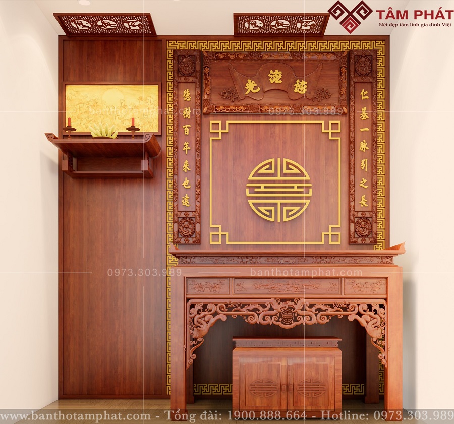 bàn thờ gỗ mít