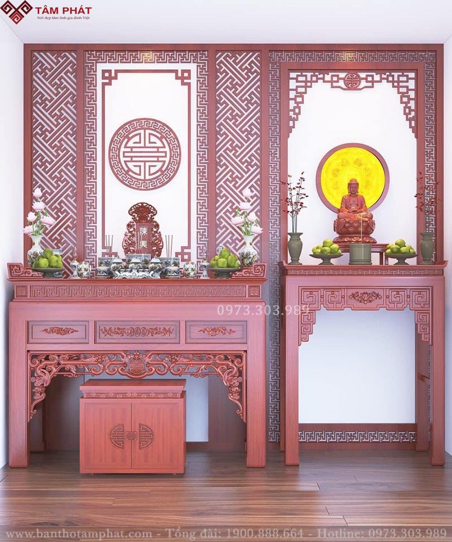 Mẫu thiết kế phòng thờ được nhiều gia chủ lựa chọn