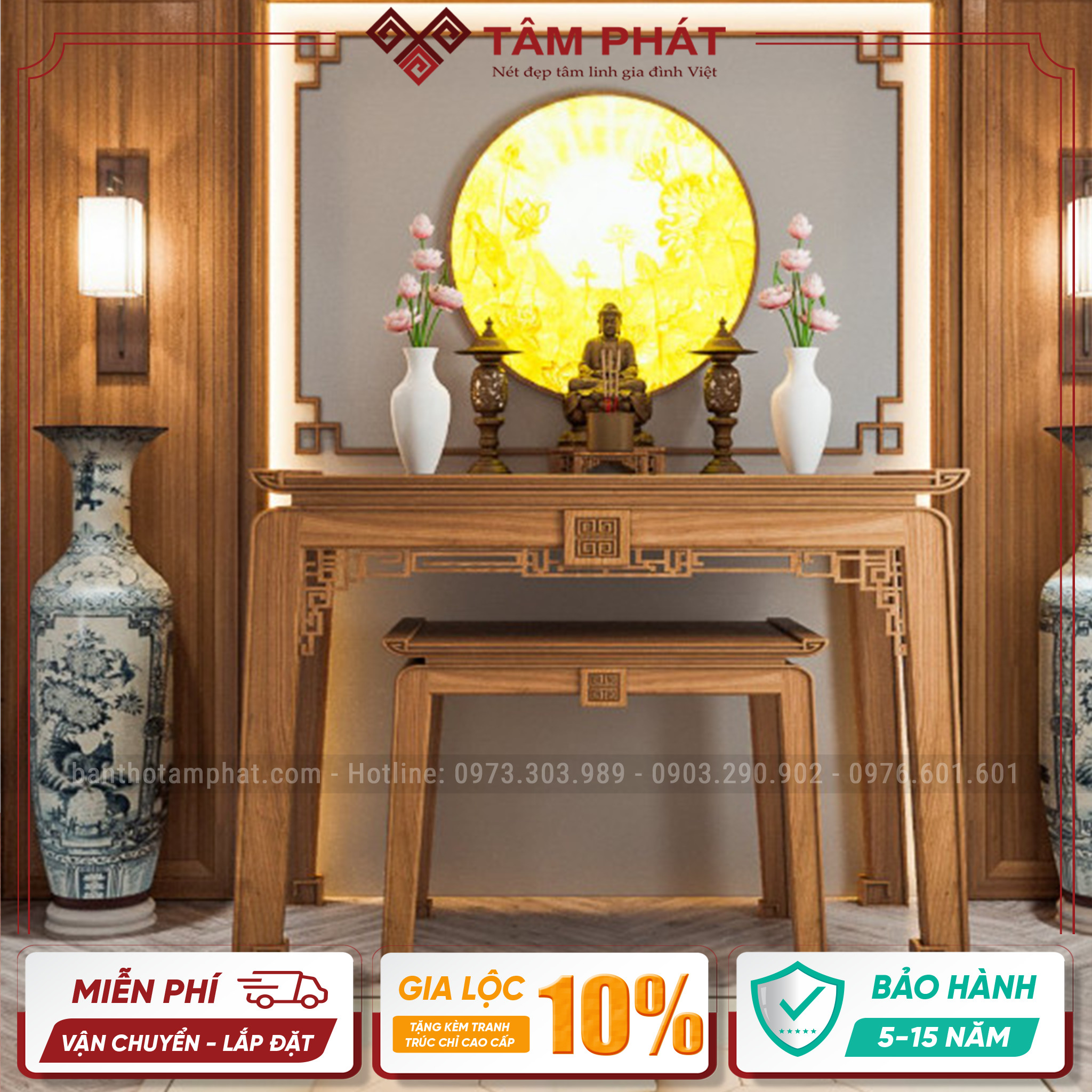 Bàn thờ Phật đơn giản nhất