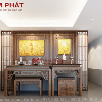 Phòng thờ Phật và gia tiên BT-1145