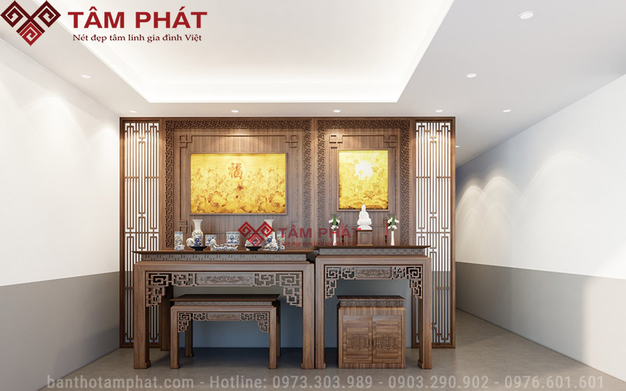 Phòng thờ Phật và gia tiên BT-1145