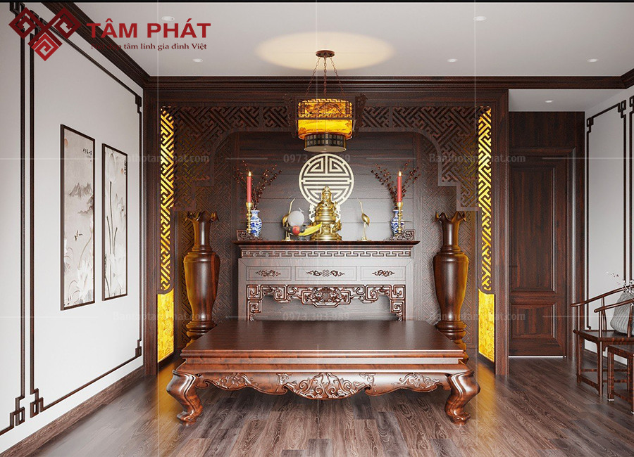 Tâm Phát miễn phí thiết kế thi công phòng thờ trên toàn quốc