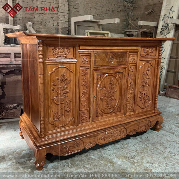 Tủ thờ gỗ Tâm Phát đa dạng kích thước mẫu mã