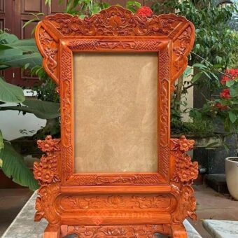 Khung ảnh thờ cao cấp gỗ Hương KA-0018
