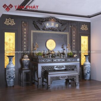 Phòng thờ gia tiên tân cổ điển mẫu BT-1511
