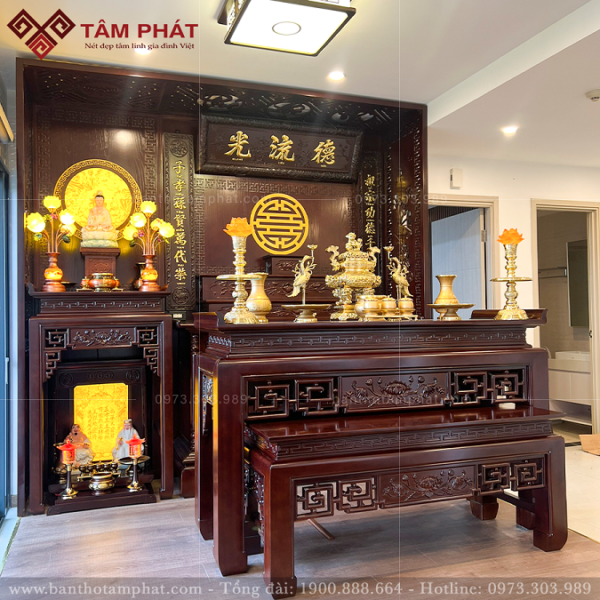 Thi công phòng thờ đẹp BT-1532