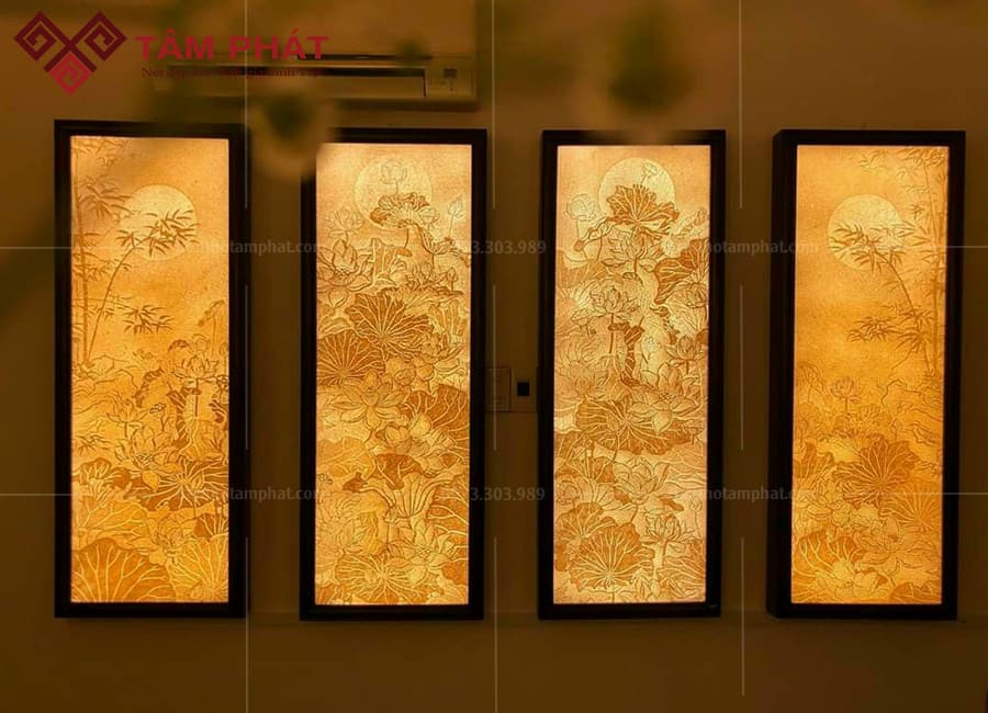 Kích thước tranh treo phòng thờ