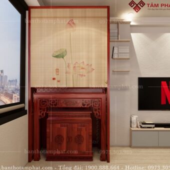 Rèm mành che bàn thờ REM-0011