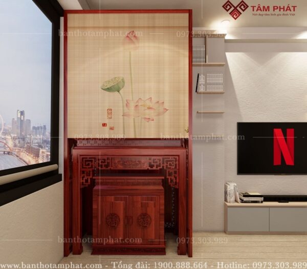 Rèm mành che bàn thờ REM-0011