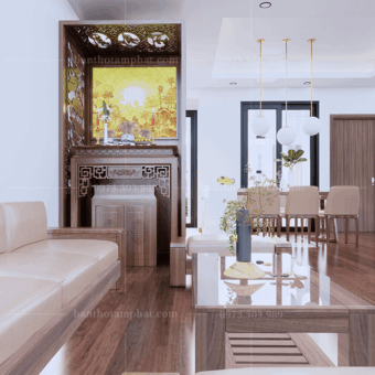 Thiết kế bàn thờ nhà chung cư tiết kiệm không gian BT-1541