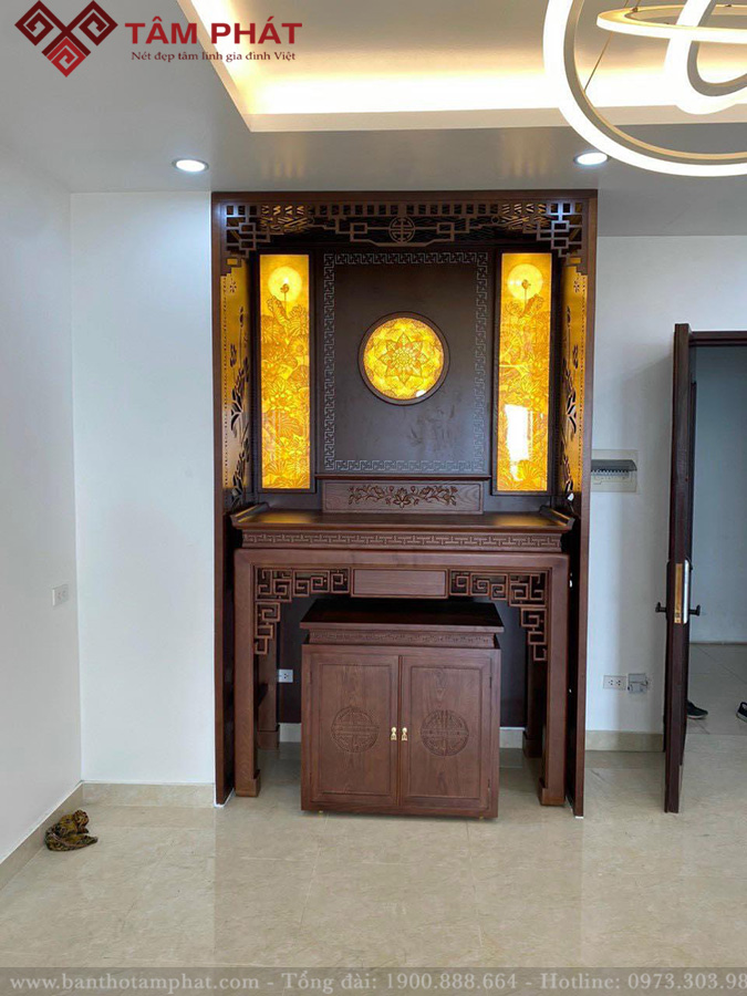 Thiết kế thi công gian thờ nhỏ mẫu BT-1545
