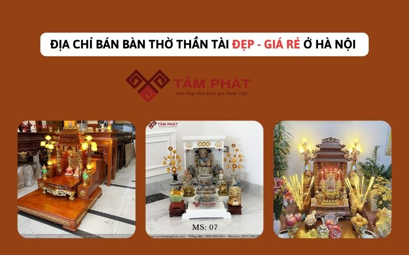 bàn thờ thần tài giá rẻ hà nội