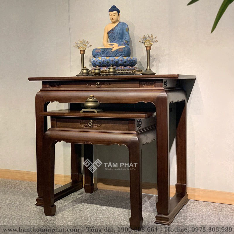 Mẫu bàn thờ Phật tinh tế sang trọng BT-1558