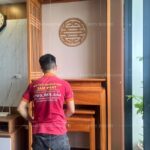 Phòng thờ BT-1256 được Tâm Phát thi công lắp đặt trọn gói.