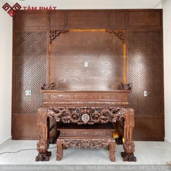 Sập thờ gỗ Gụ chữ Phúc mẫu ST-12610