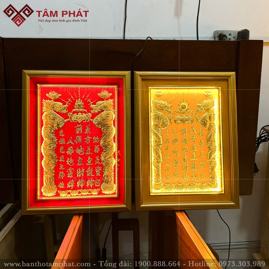 Bài vị BV-011 đa dạng kích thước, màu sắc.