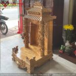 Bàn thờ Thần Tài Ông Địa BTT-3361 gỗ gõ chất lượng cao.