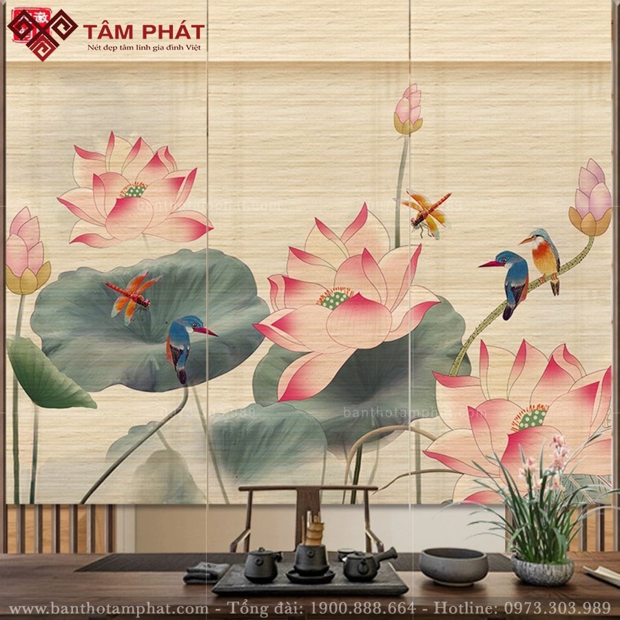 Tâm Phát cam kết về chất lượng sản phẩm rèm mành che phòng thờ. 