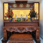 Sập thờ Tâm Phát đa dạng hoa văn