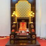 Bàn thờ Thần Tài Ông Địa kèm ốp lưng sang trọng mẫu BTT-3375