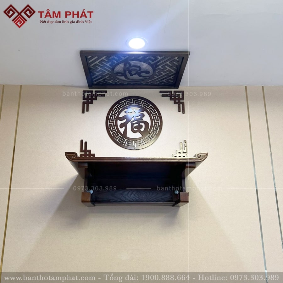 Thiết kế bàn thờ đơn giản hiện đại. 