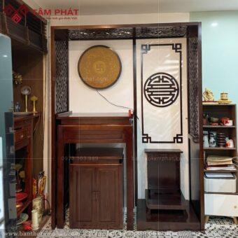 Không gian thờ kết hợp hài hòa mẫu BT-1586