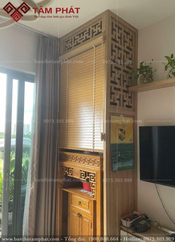 Bảng màu sắc bàn thờ đa dạng, phù hợp với mọi không gian nhà cửa.