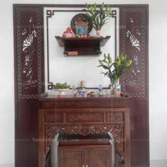 Mẫu phòng thờ hiện đại bố trí tiết kiệm không gian BT-1579