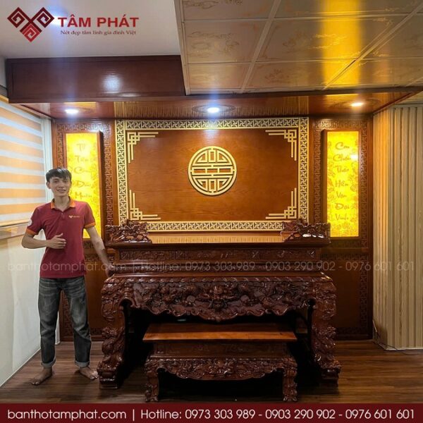 Sập thờ đẹp cho không gian thêm bề thế uy nghi