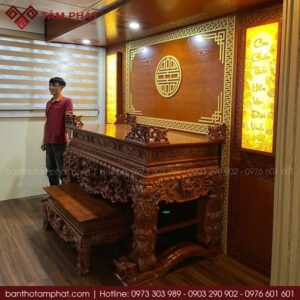 sập thờ gỗ Hương