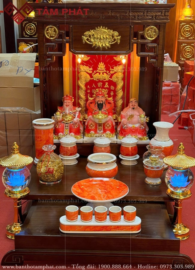 Combo đồ thờ hợp mệnh chiêu tài hút lộc.