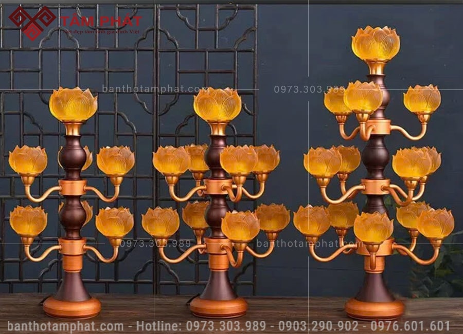 Hoa sen chất liệu Thủy Lưu Ly cao cấp. 