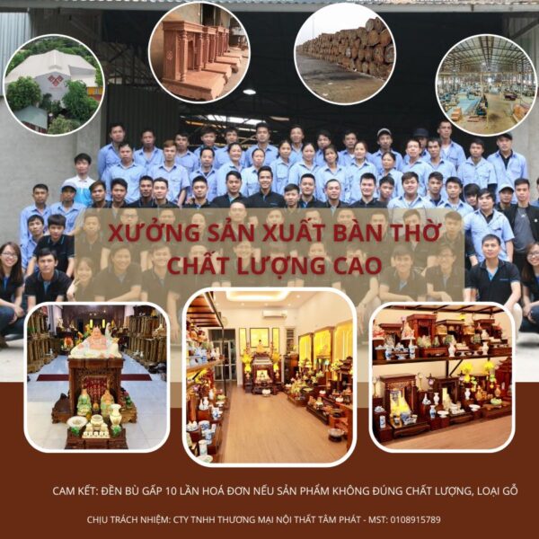 Tâm Phát là đơn vị sản xuất bàn thờ Ông Địa chất lượng cao