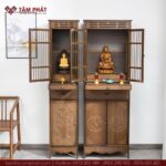 Chất liệu gỗ tự nhiên chắc chắn, có độ bền cao.