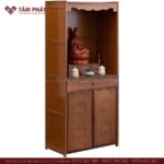 Tủ thờ Phật nhỏ phù hợp với mọi không gian nhà cửa hạn chế như chung cư, căn hộ, nhà phố,...