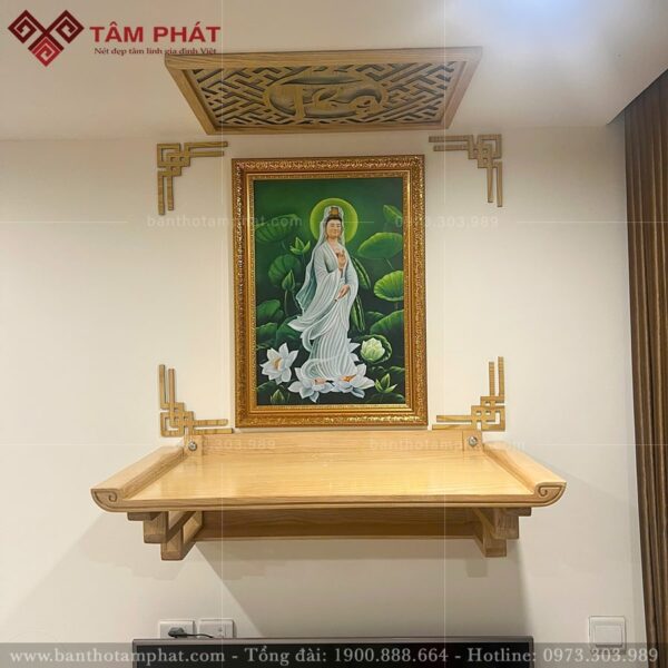 Bàn thờ Phật treo tường hiện đại mẫu TT2205
